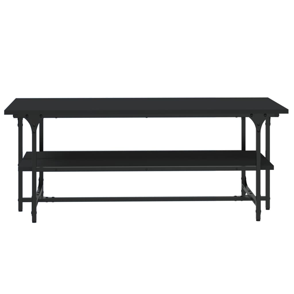 Coffee Table Black 100x50x40 cm Engineered Wood