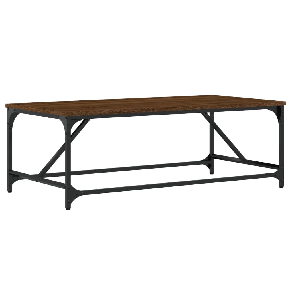 Coffee Table Brown Oak 100x50x35 cm Engineered Wood