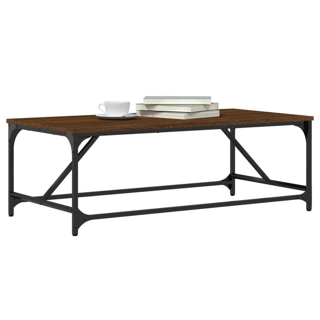 Coffee Table Brown Oak 100x50x35 cm Engineered Wood