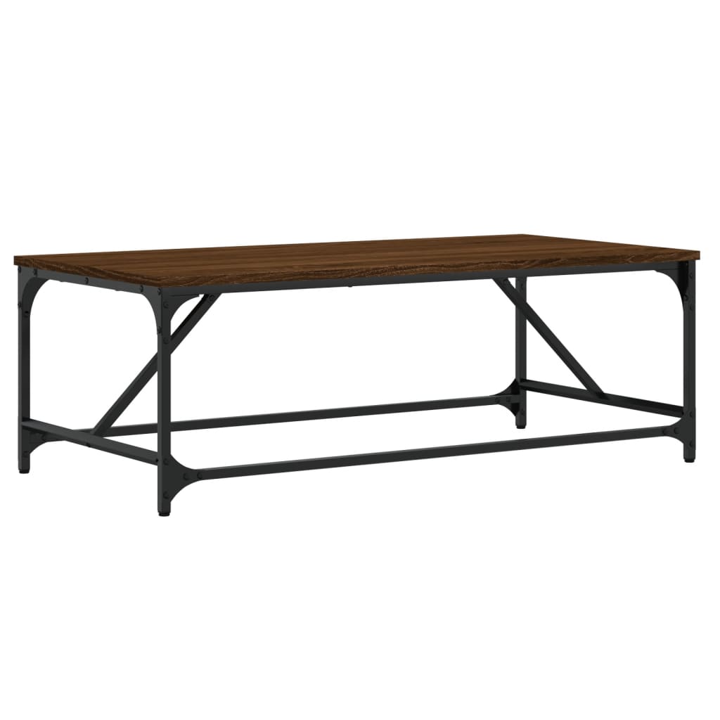 Coffee Table Brown Oak 100x50x35 cm Engineered Wood