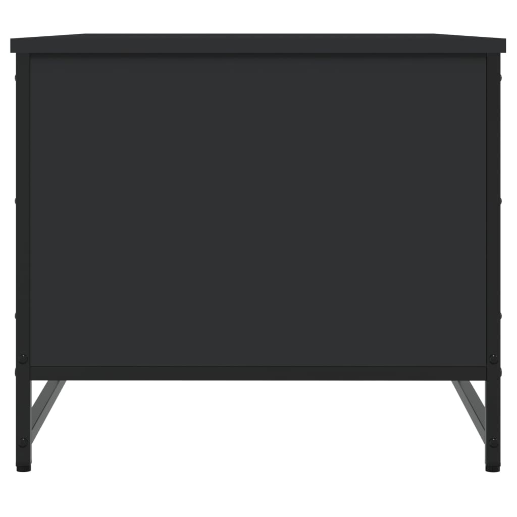 Coffee Table Black 85.5x51x45 cm Engineered Wood