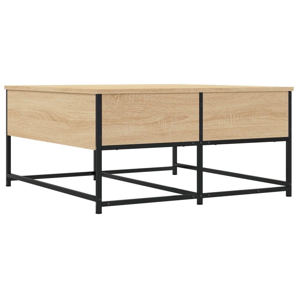Coffee Table Sonoma Oak 80x80x40 cm Engineered Wood