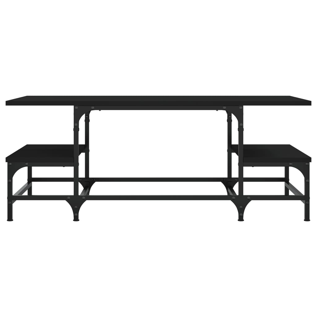 Coffee Table Black 100x50.5x40 cm Engineered Wood