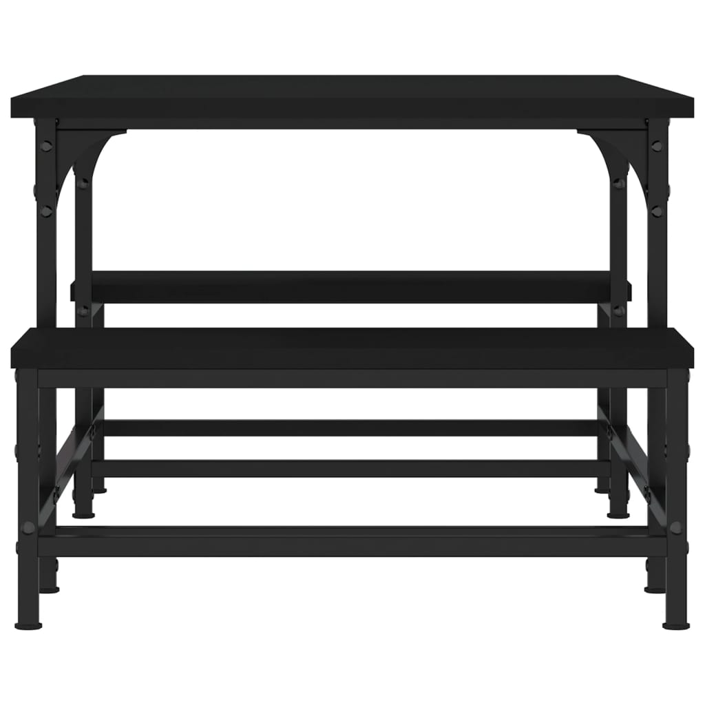 Coffee Table Black 100x50.5x40 cm Engineered Wood