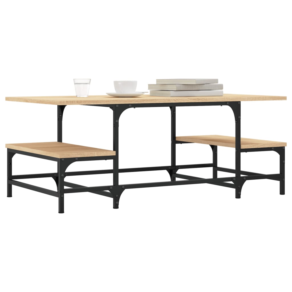 Coffee Table Sonoma Oak 100x50.5x40 cm Engineered Wood