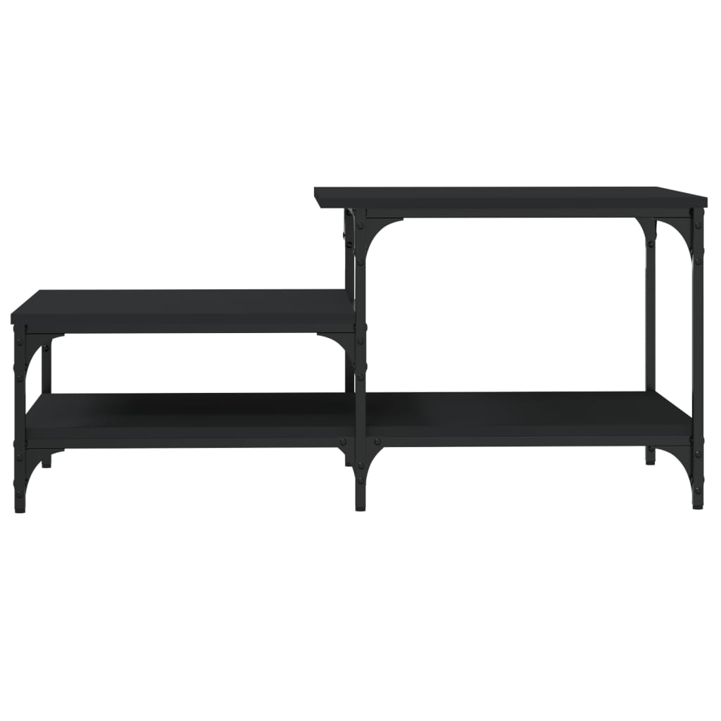 Coffee Table Black 100x50.5x45 cm Engineered Wood