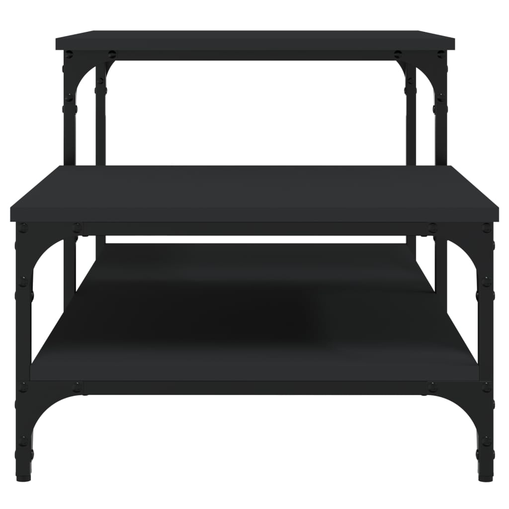 Coffee Table Black 100x50.5x45 cm Engineered Wood