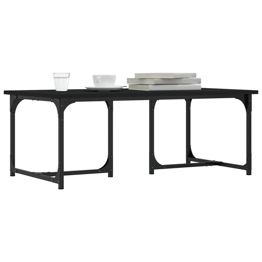 Coffee Table Black 90x50x35 cm Engineered Wood