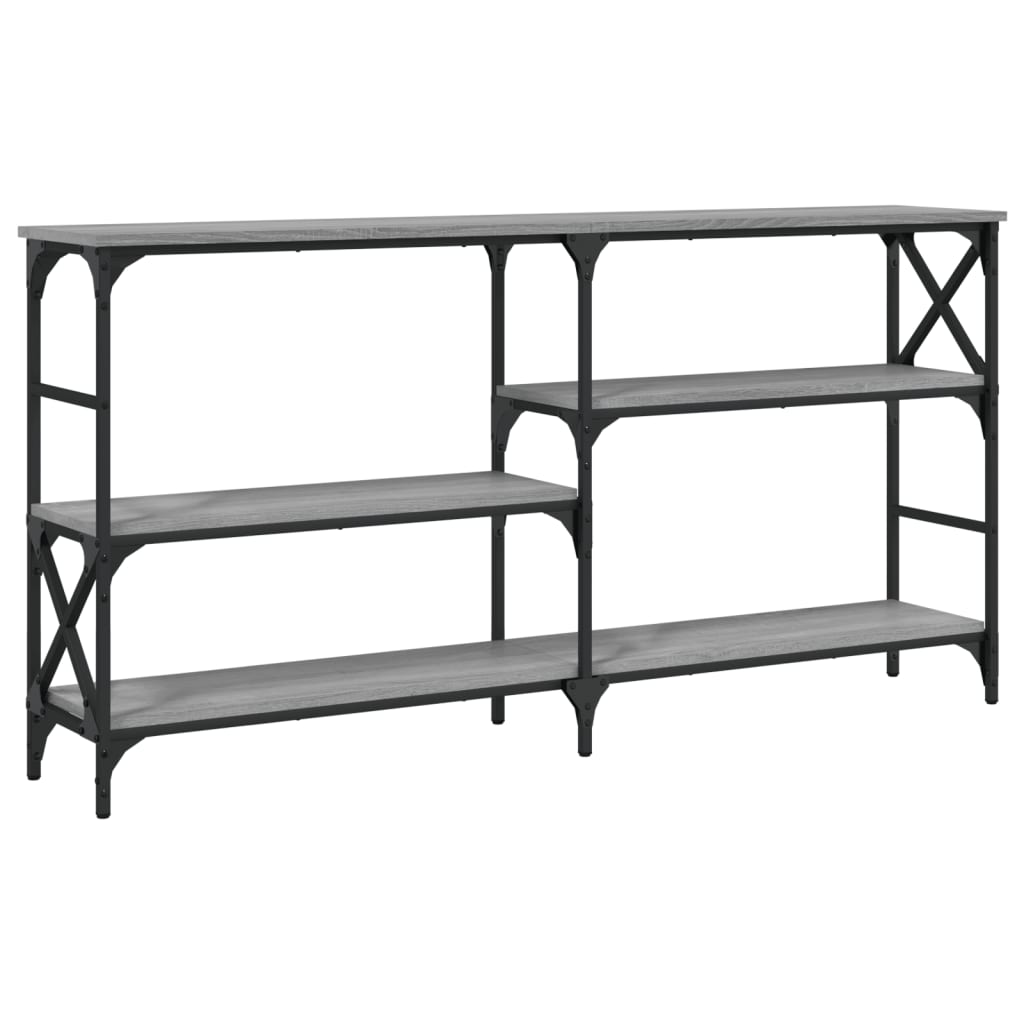 Sonoma Grey Console Table - Engineered Wood, 150x29x76.5 cm