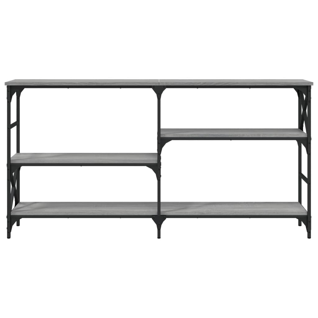 Sonoma Grey Console Table - Engineered Wood, 150x29x76.5 cm