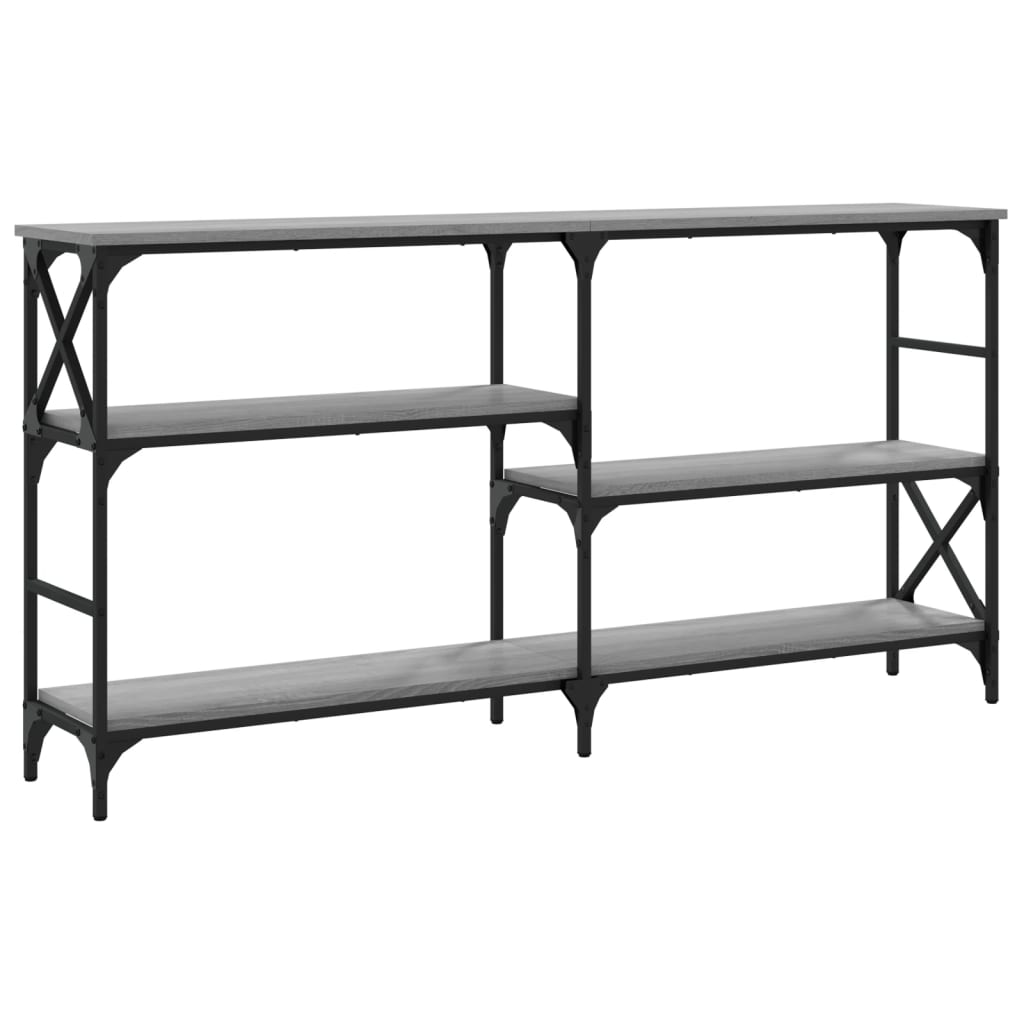Sonoma Grey Console Table - Engineered Wood, 150x29x76.5 cm