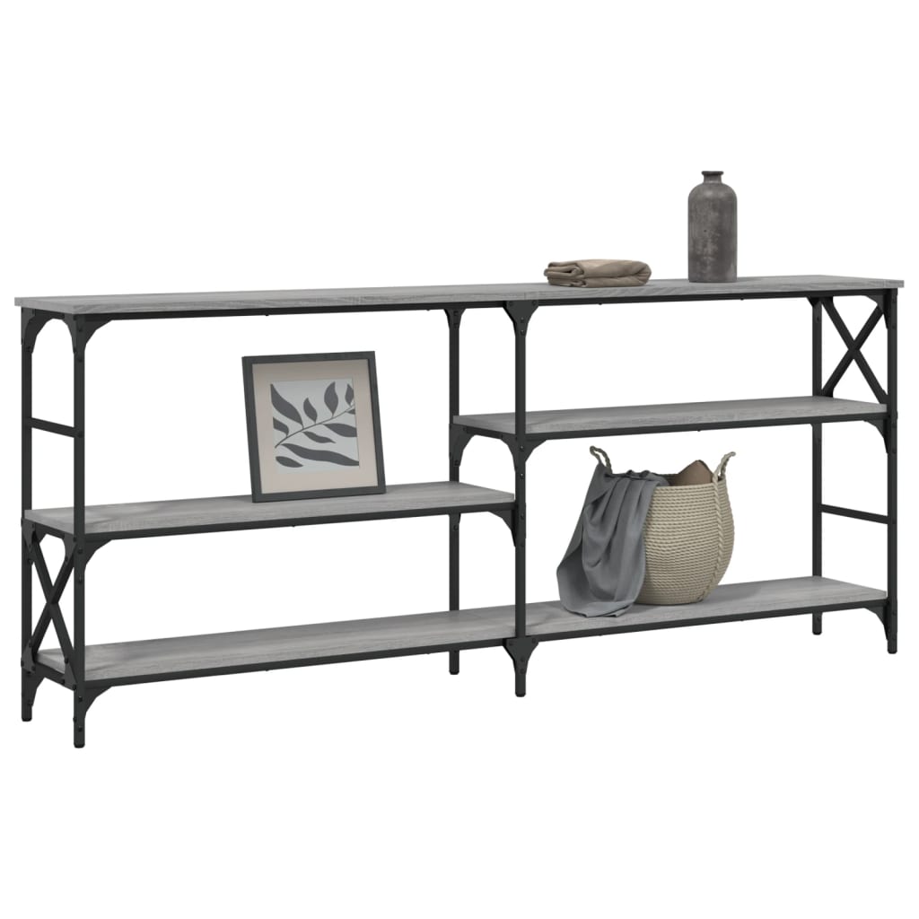 Grey Sonoma Console Table 180 cm - Engineered Wood Furniture