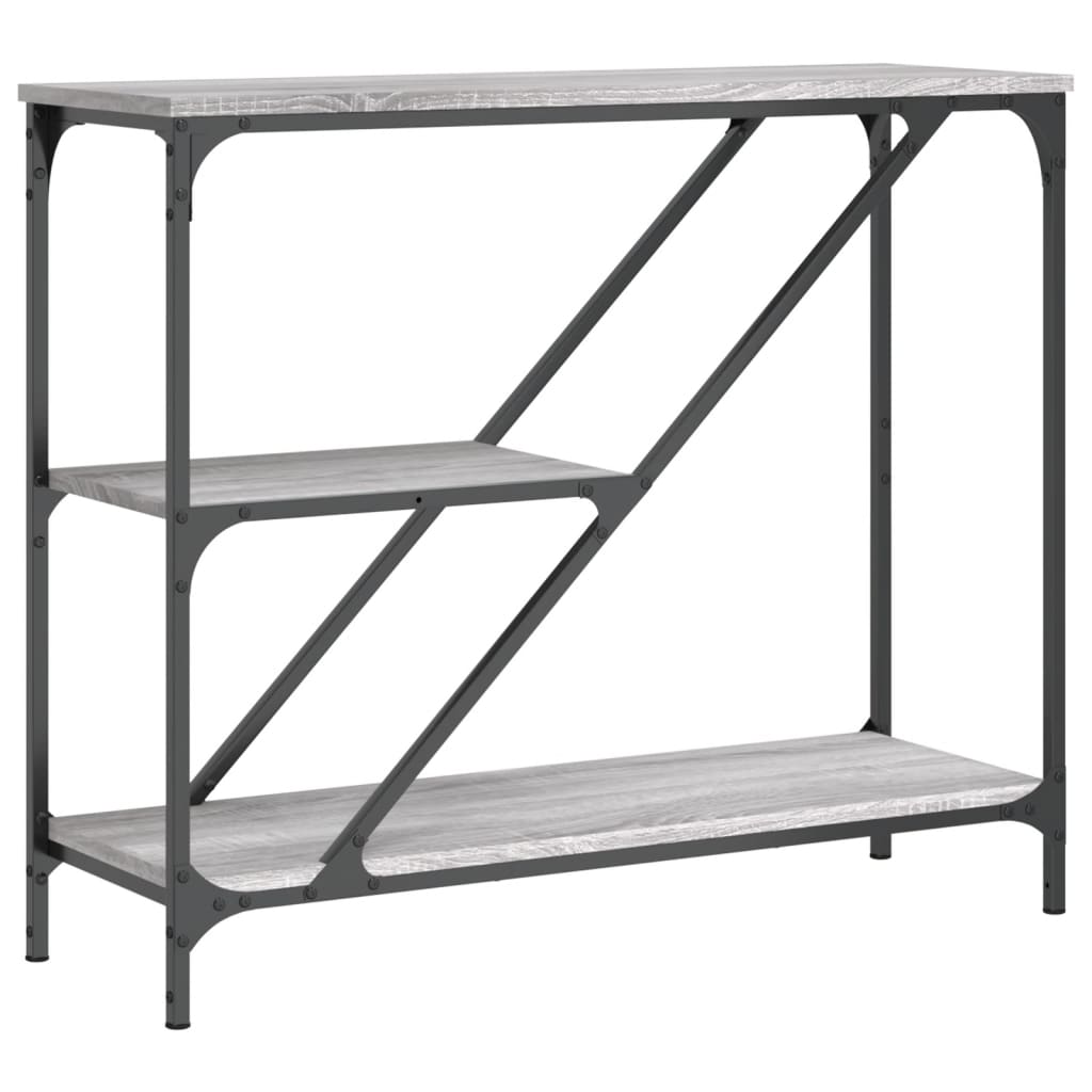 Sonoma Grey Console Table - 88.5x30x75 cm Engineered Wood