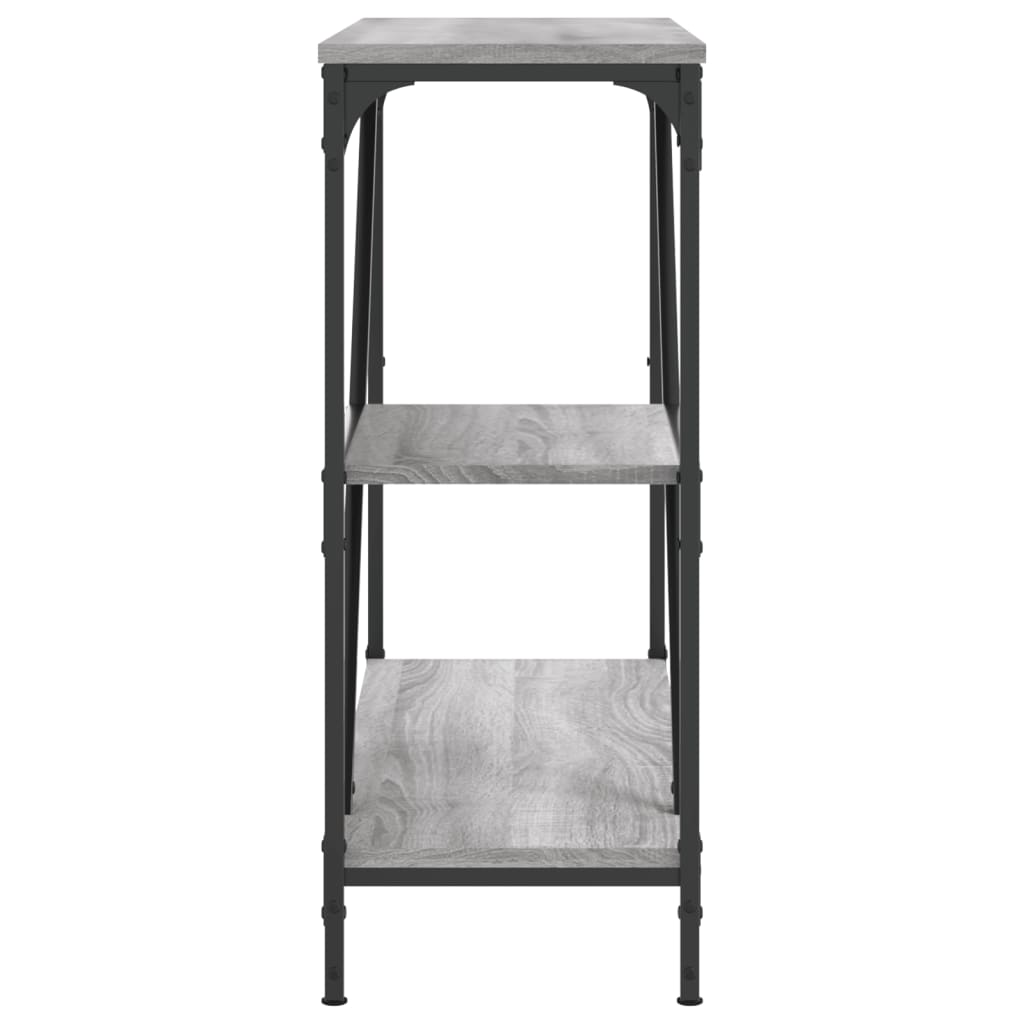 Sonoma Grey Console Table - 88.5x30x75 cm Engineered Wood
