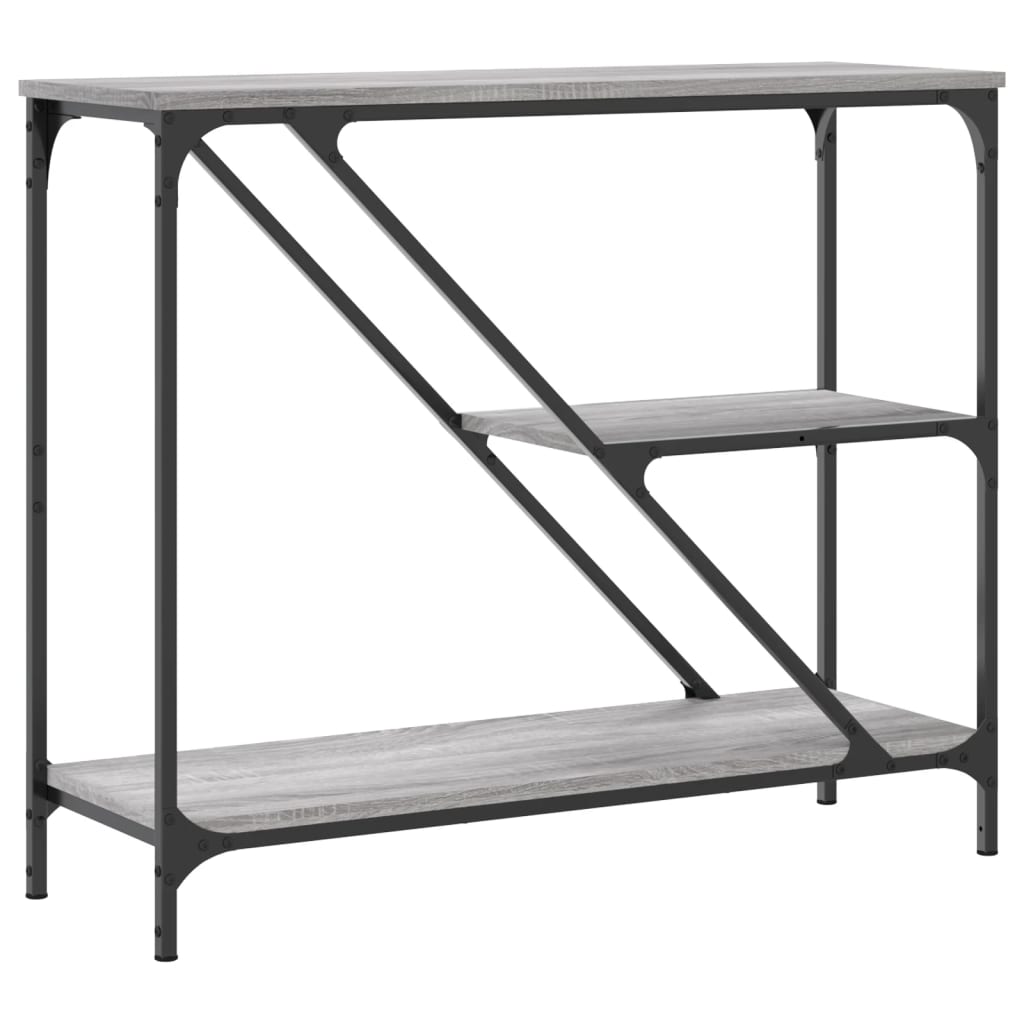Sonoma Grey Console Table - 88.5x30x75 cm Engineered Wood