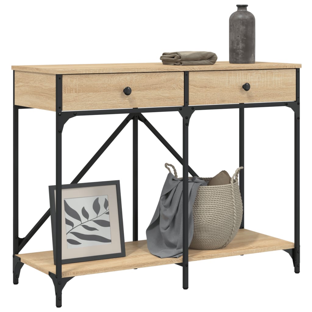 Sonoma Oak Console Table 100x39x78.5 cm - Engineered Wood