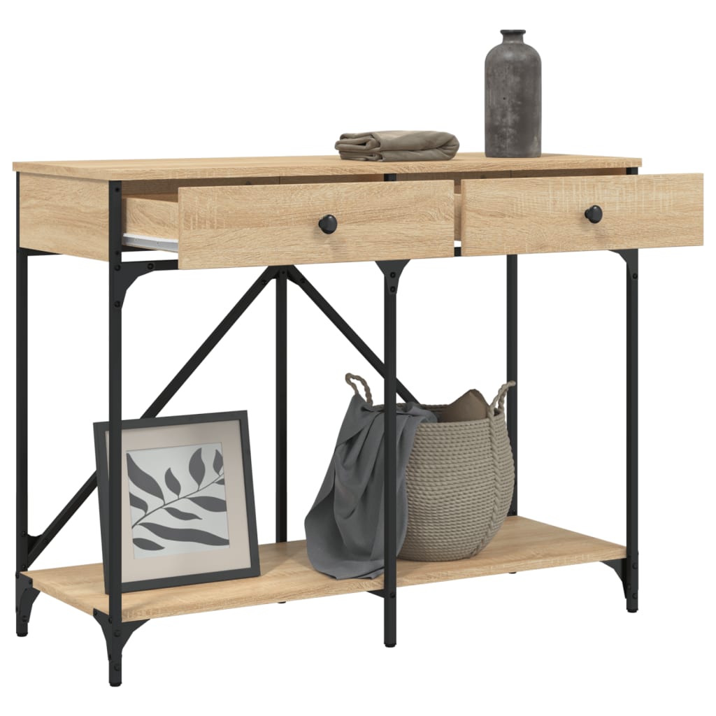Sonoma Oak Console Table 100x39x78.5 cm - Engineered Wood