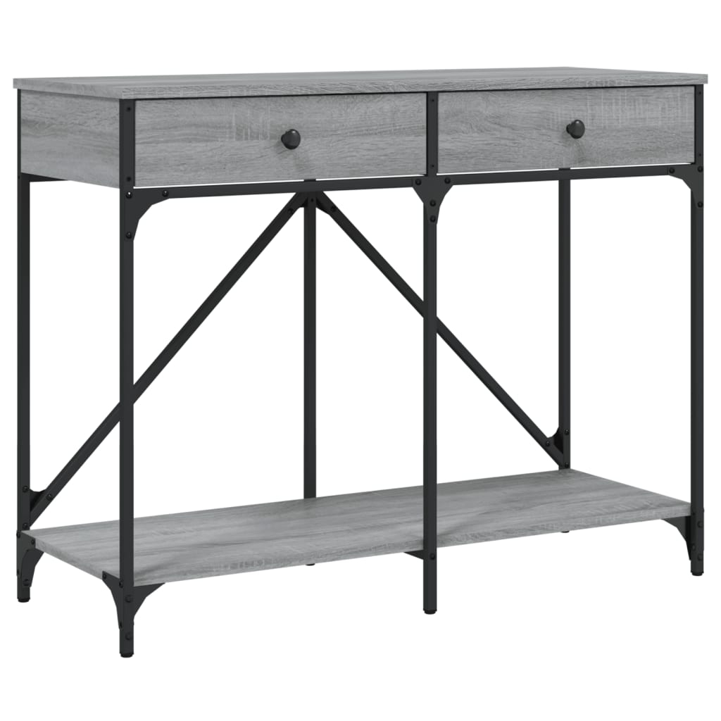 Sonoma Grey Console Table - 100x39x78.5 cm Engineered Wood