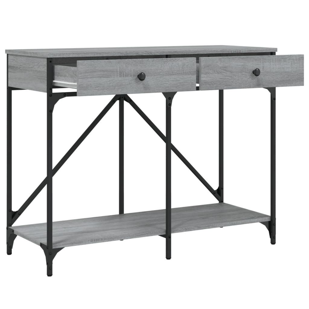 Sonoma Grey Console Table - 100x39x78.5 cm Engineered Wood