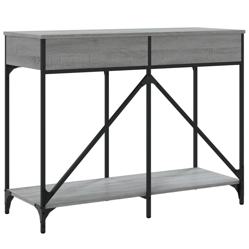 Sonoma Grey Console Table - 100x39x78.5 cm Engineered Wood