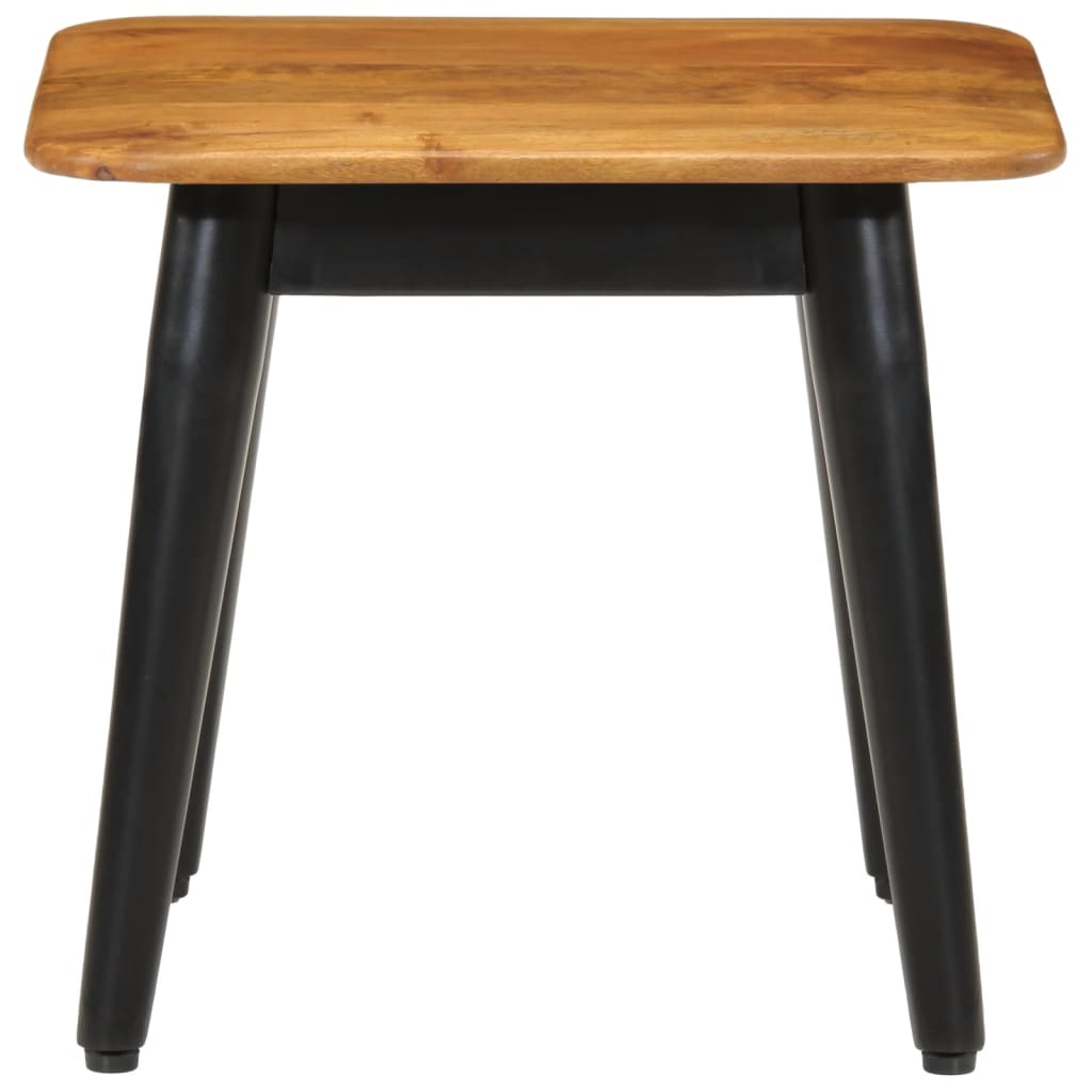 Coffee Table 45x45x40 cm Solid Wood Mango and Iron