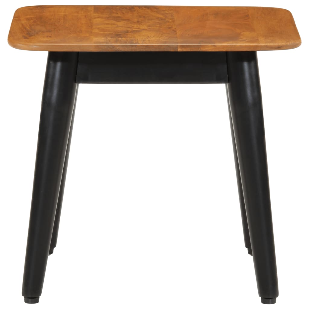 Coffee Table 45x45x40 cm Solid Wood Mango and Iron