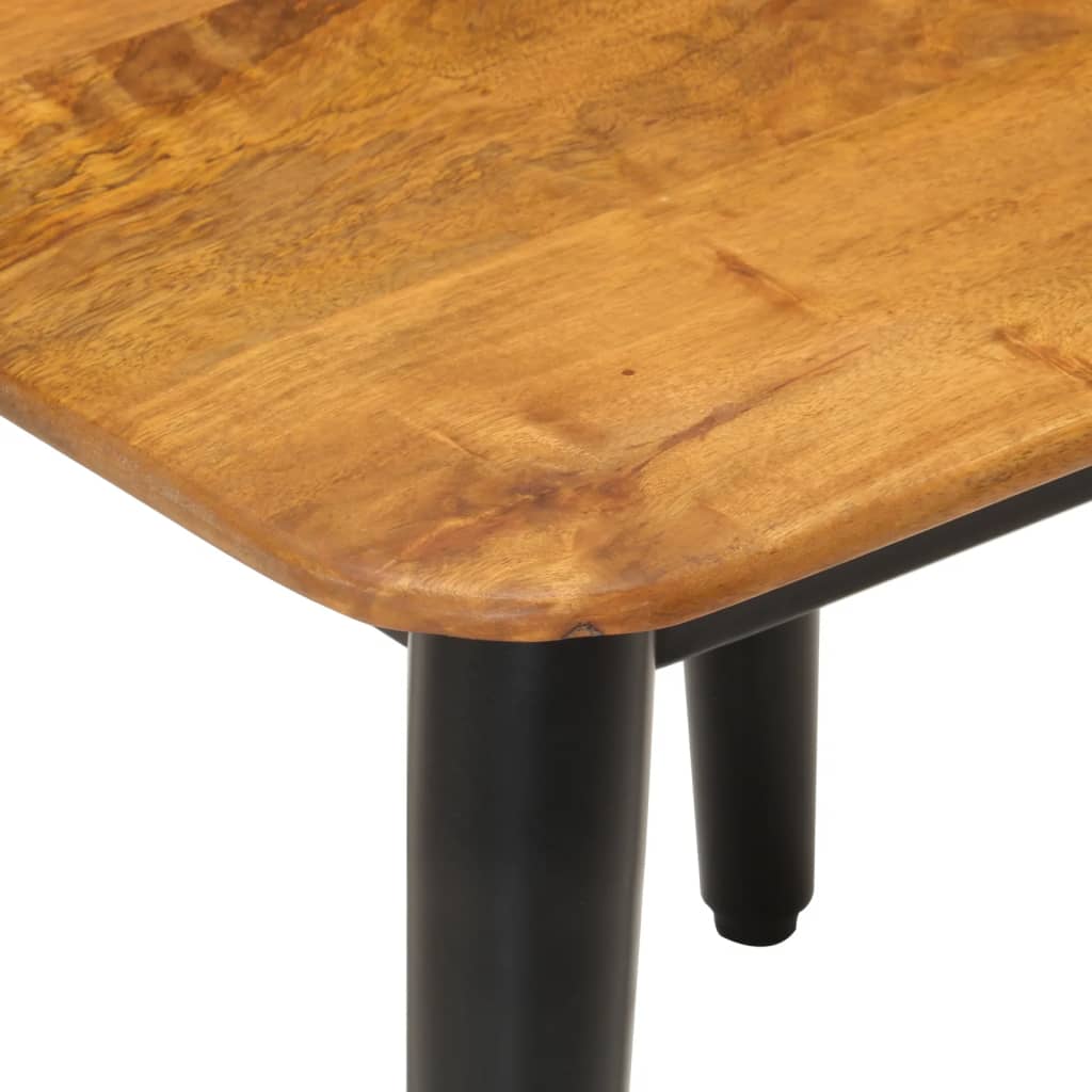 Coffee Table 45x45x40 cm Solid Wood Mango and Iron
