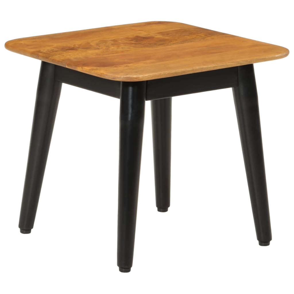 Coffee Table 45x45x40 cm Solid Wood Mango and Iron