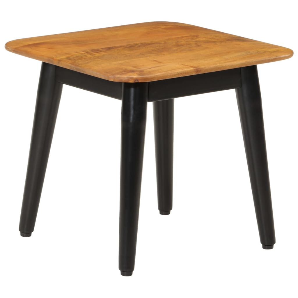 Coffee Table 45x45x40 cm Solid Wood Mango and Iron