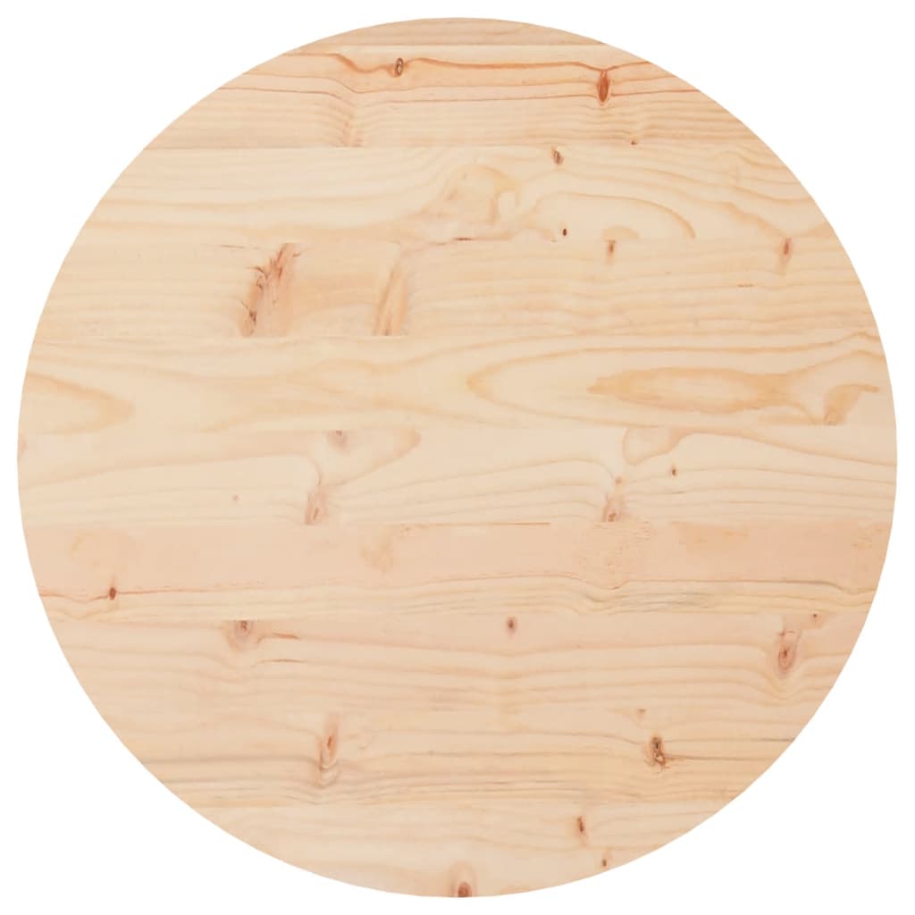Solid Pine Round Table Top Ø50x3 cm - Durable & Stylish Wood Design