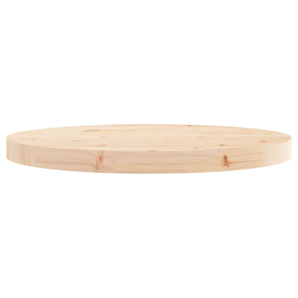 Solid Pine Round Table Top Ø50x3 cm - Durable & Stylish Wood Design