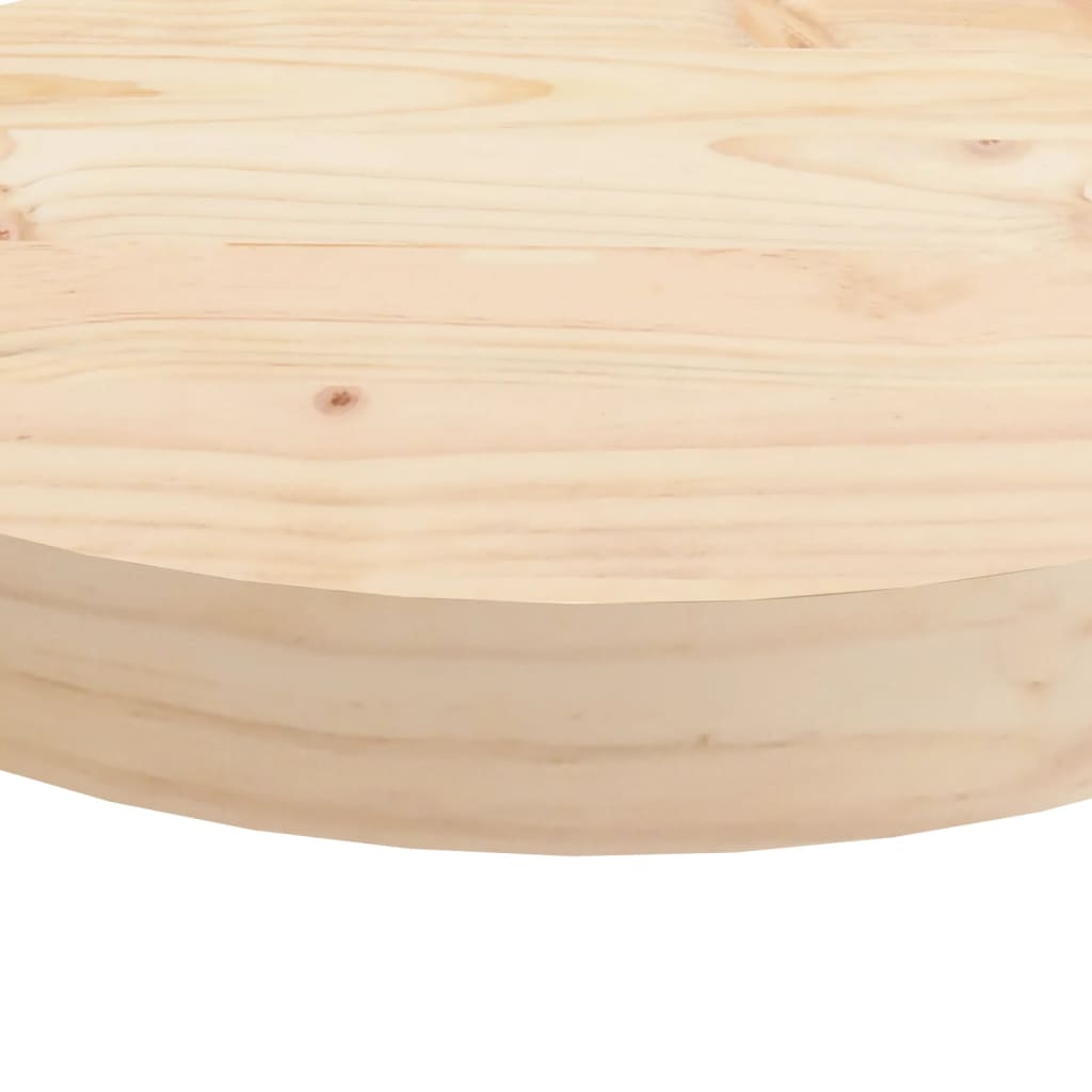 Solid Pine Round Table Top Ø50x3 cm - Durable & Stylish Wood Design