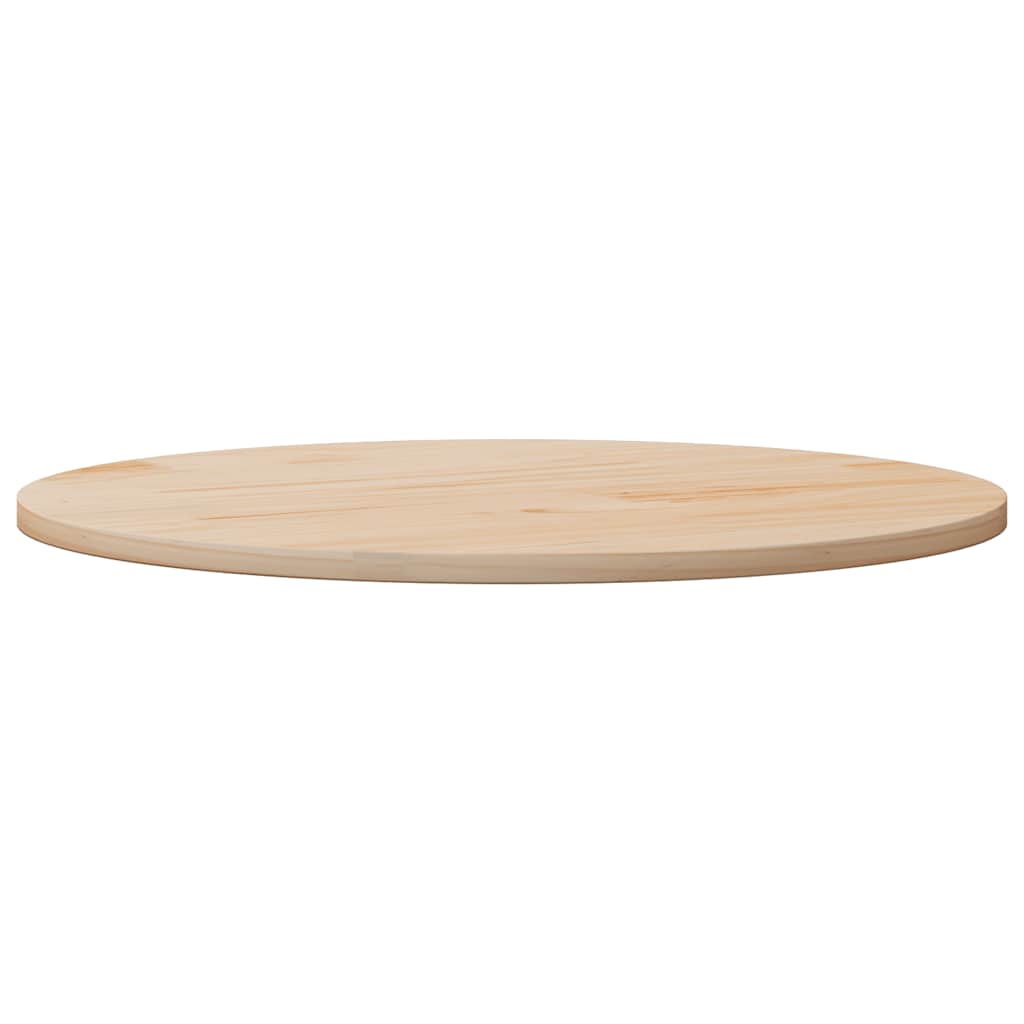 Solid Pine Wood Round Table Top Ø90x3cm - Natural Finish