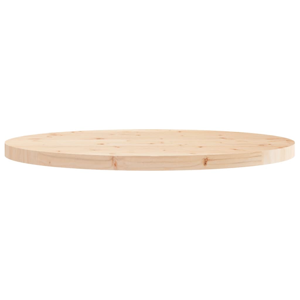 Solid Pine Wood Round Table Top Ø90x3cm - Natural Finish
