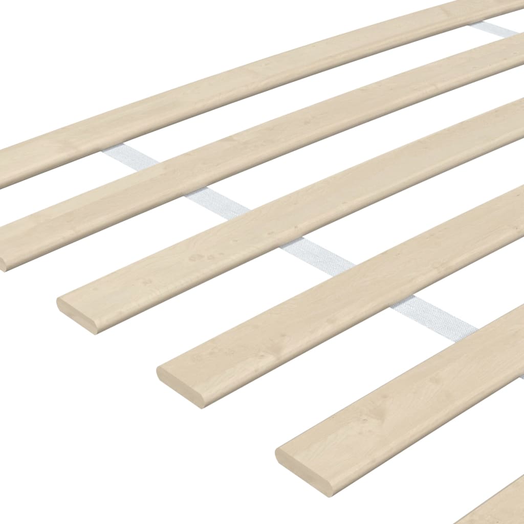 Solid Pine Slatted Bed Bases - 34 Slats, 2pcs 70x200 cm
