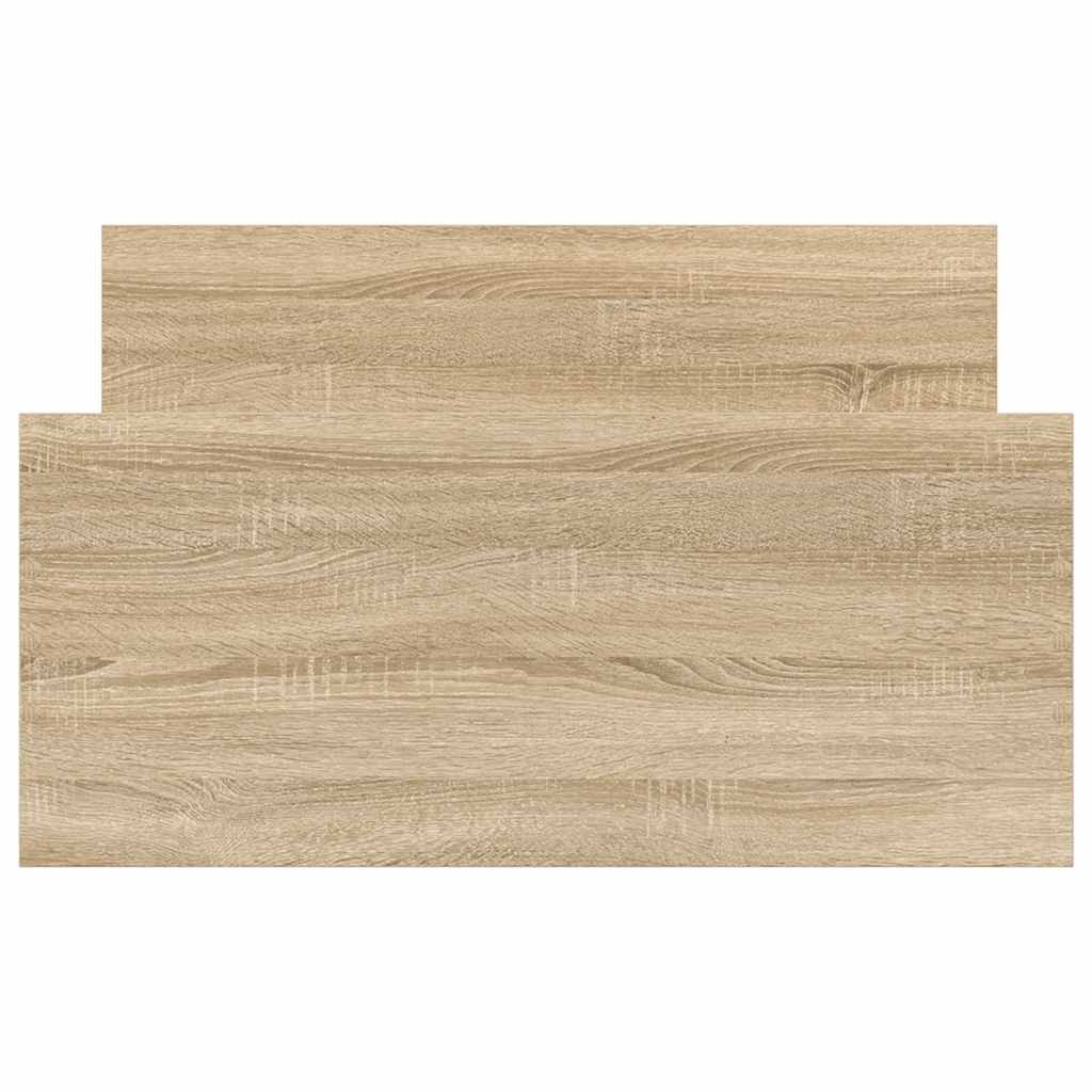 Sonoma Oak Engineered Wood Bed Frame 100x200 cm (No Mattress)