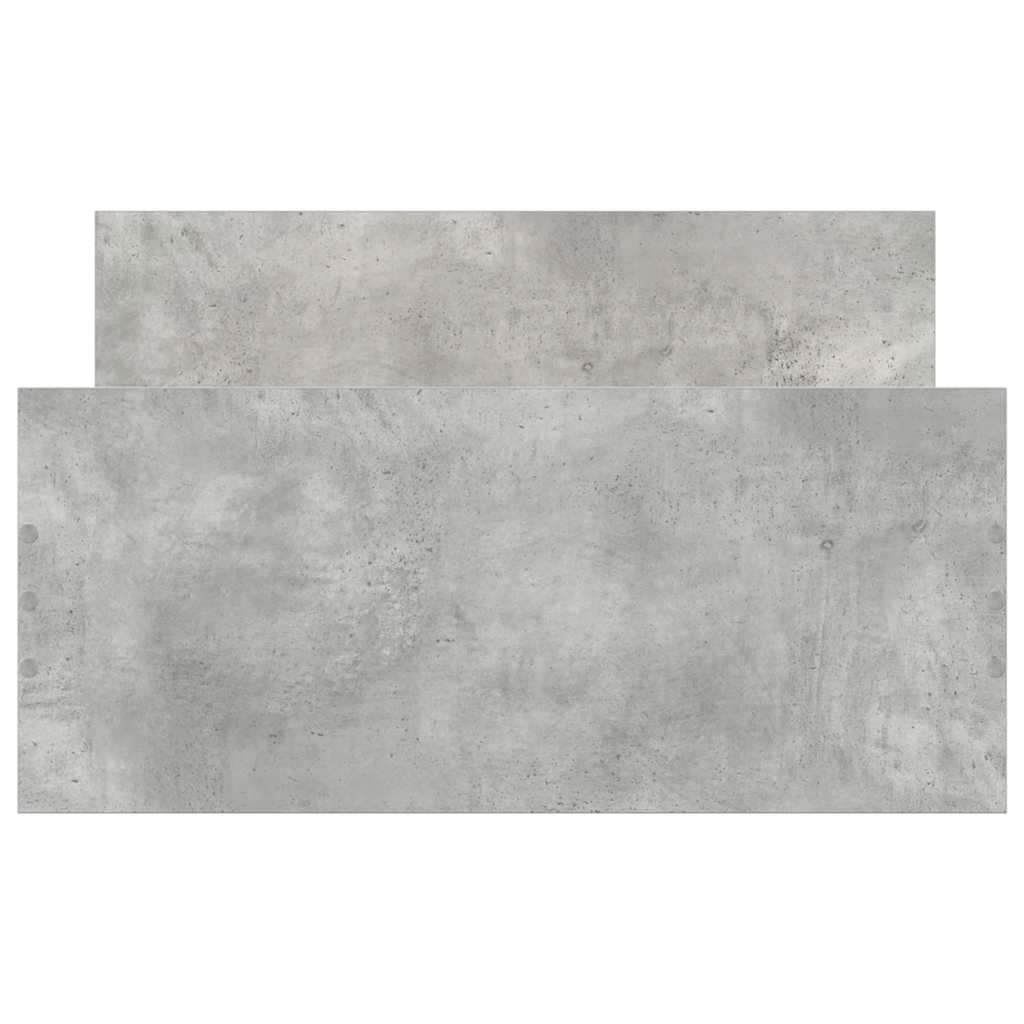 Concrete Grey Single Bed Frame 90x190 cm - No Mattress Included