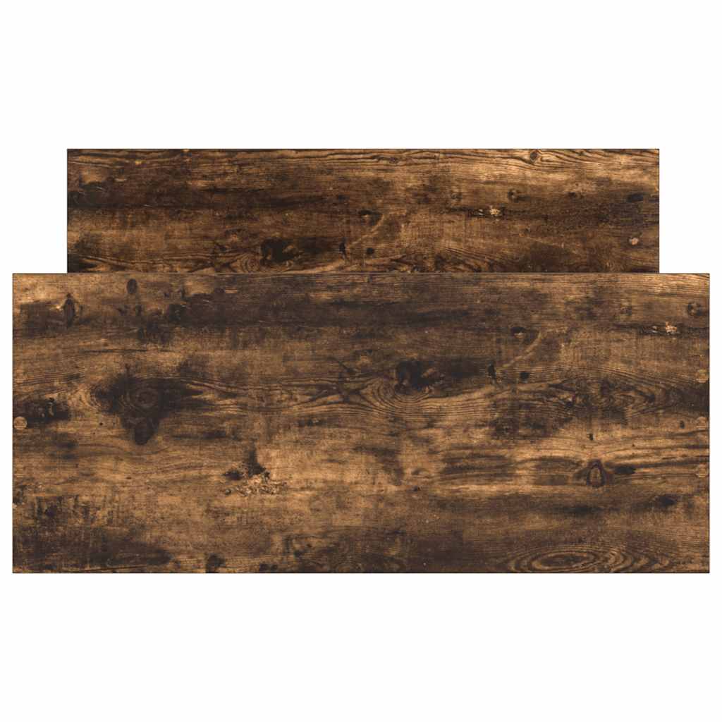 Smoked Oak Bed Frame 75x190 cm - Small Single Engineered Wood