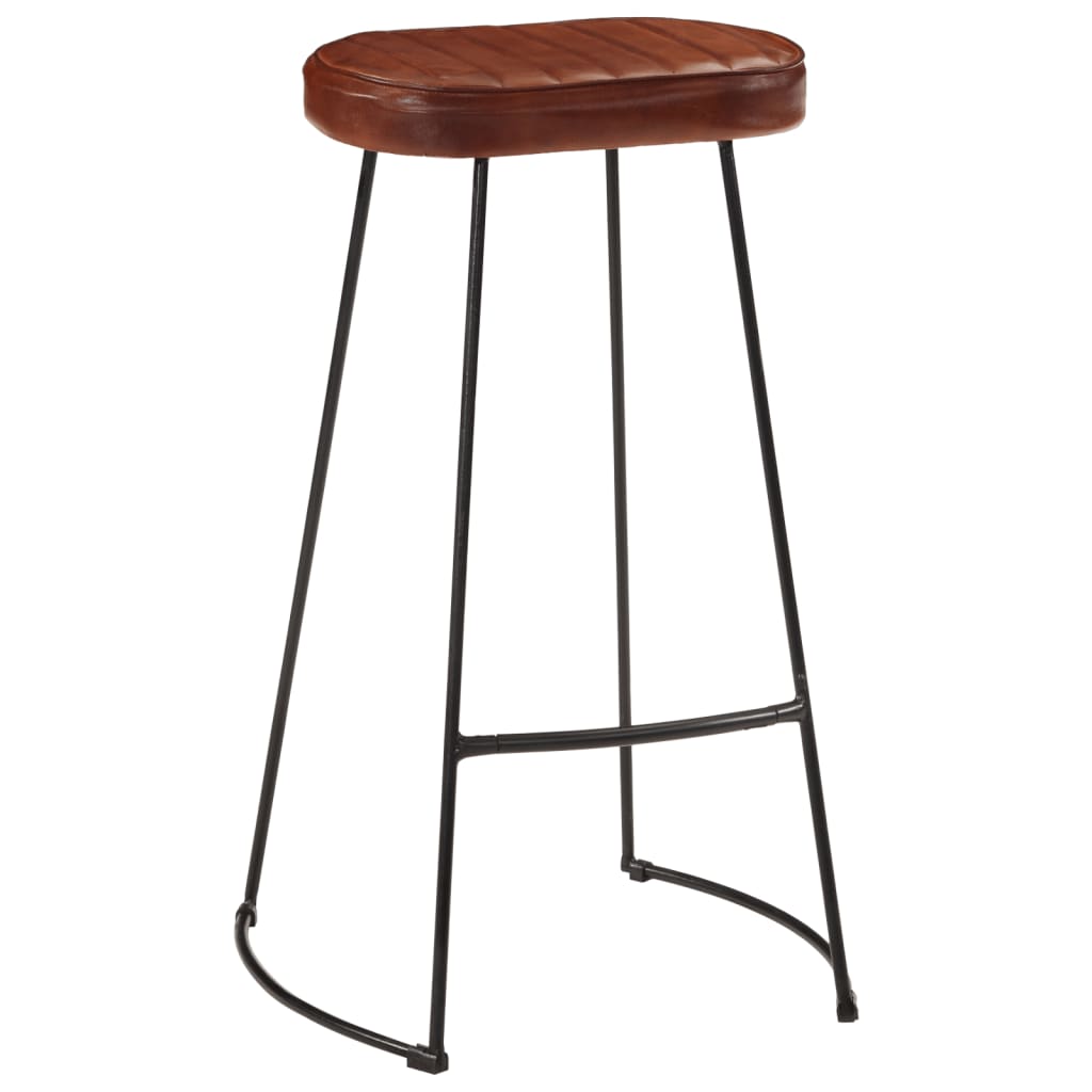 Gavin Dark Brown Bar Stools, Set of 2, 44x37.5x78 cm, Wood Finish
