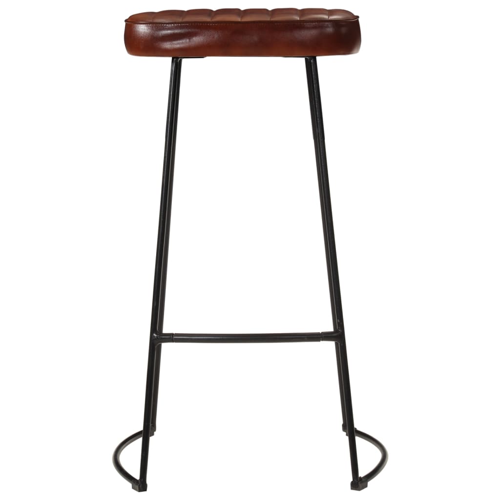 Gavin Dark Brown Bar Stools, Set of 2, 44x37.5x78 cm, Wood Finish