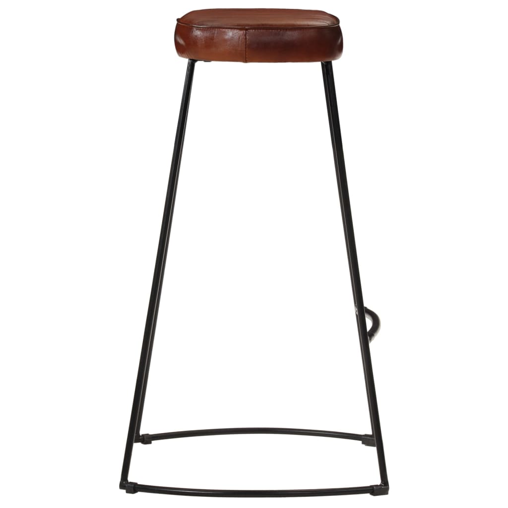Gavin Dark Brown Bar Stools, Set of 2, 44x37.5x78 cm, Wood Finish