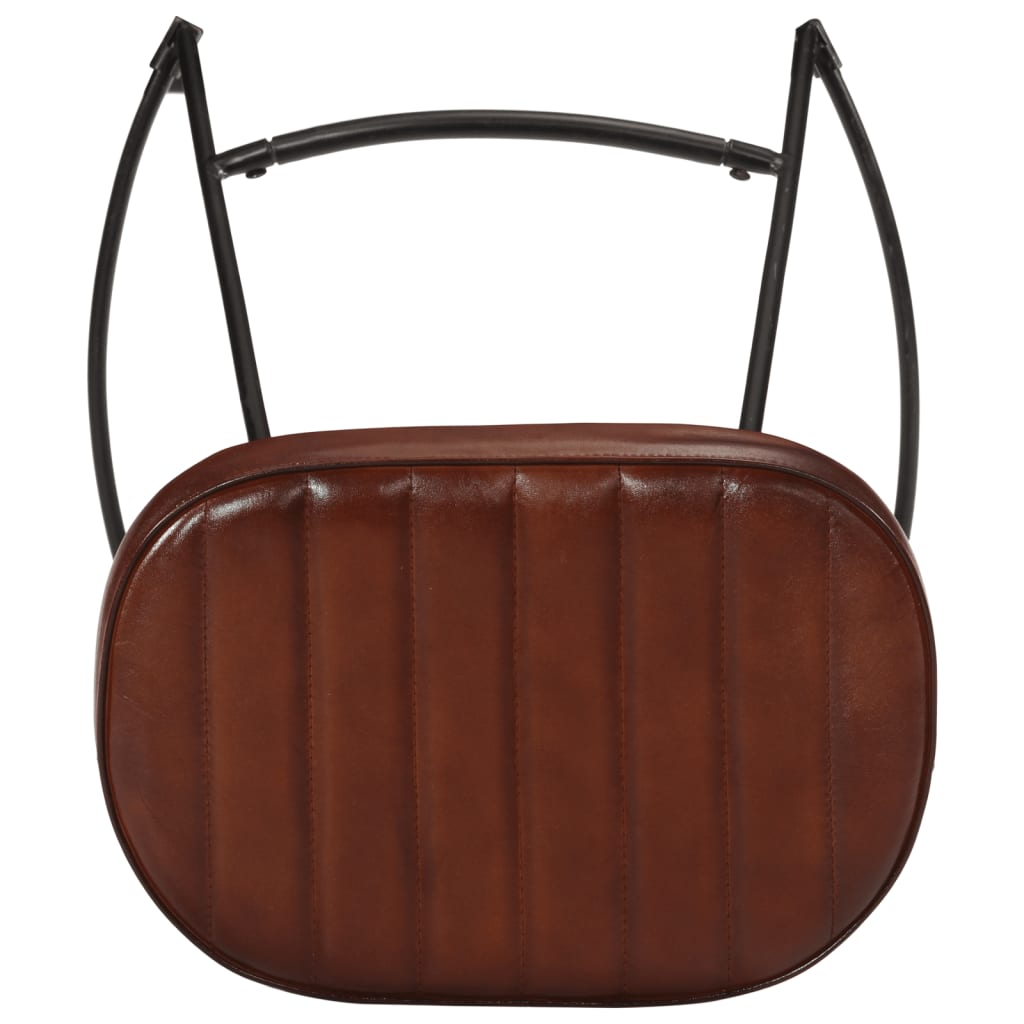 Gavin Dark Brown Bar Stools, Set of 2, 44x37.5x78 cm, Wood Finish