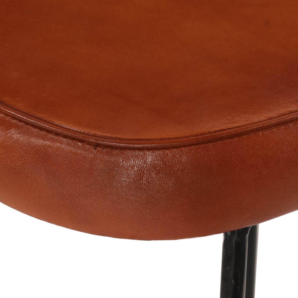 Set of 2 Dark Brown Wooden Bar Stools, 41x29x62 cm