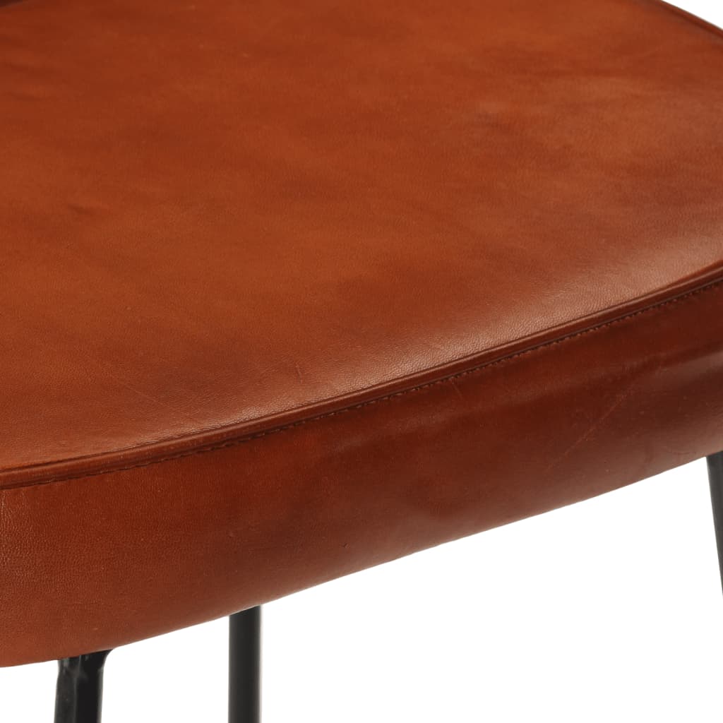 Set of 2 Dark Brown Wooden Bar Stools, 41x29x62 cm