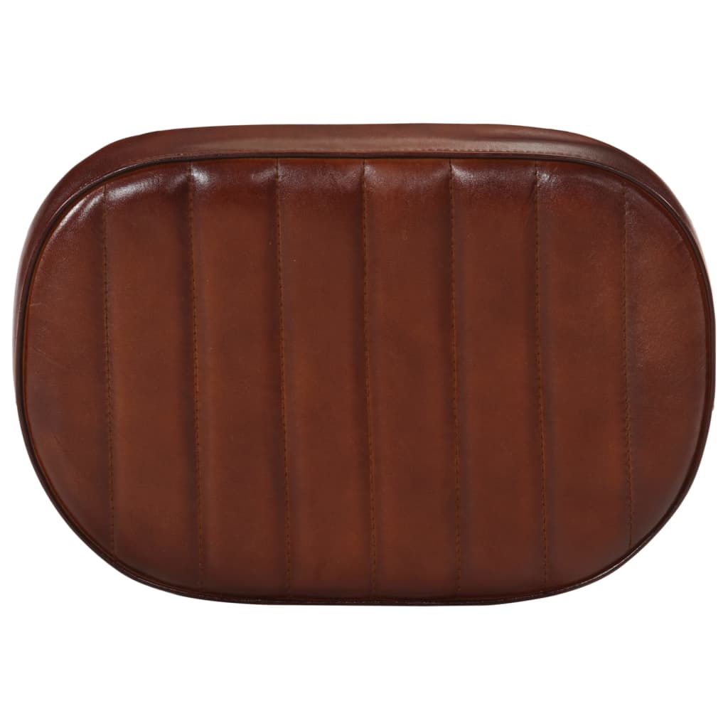 Set of 2 Dark Brown Bar Stools, Wood Finish, 40x29.5x53 cm