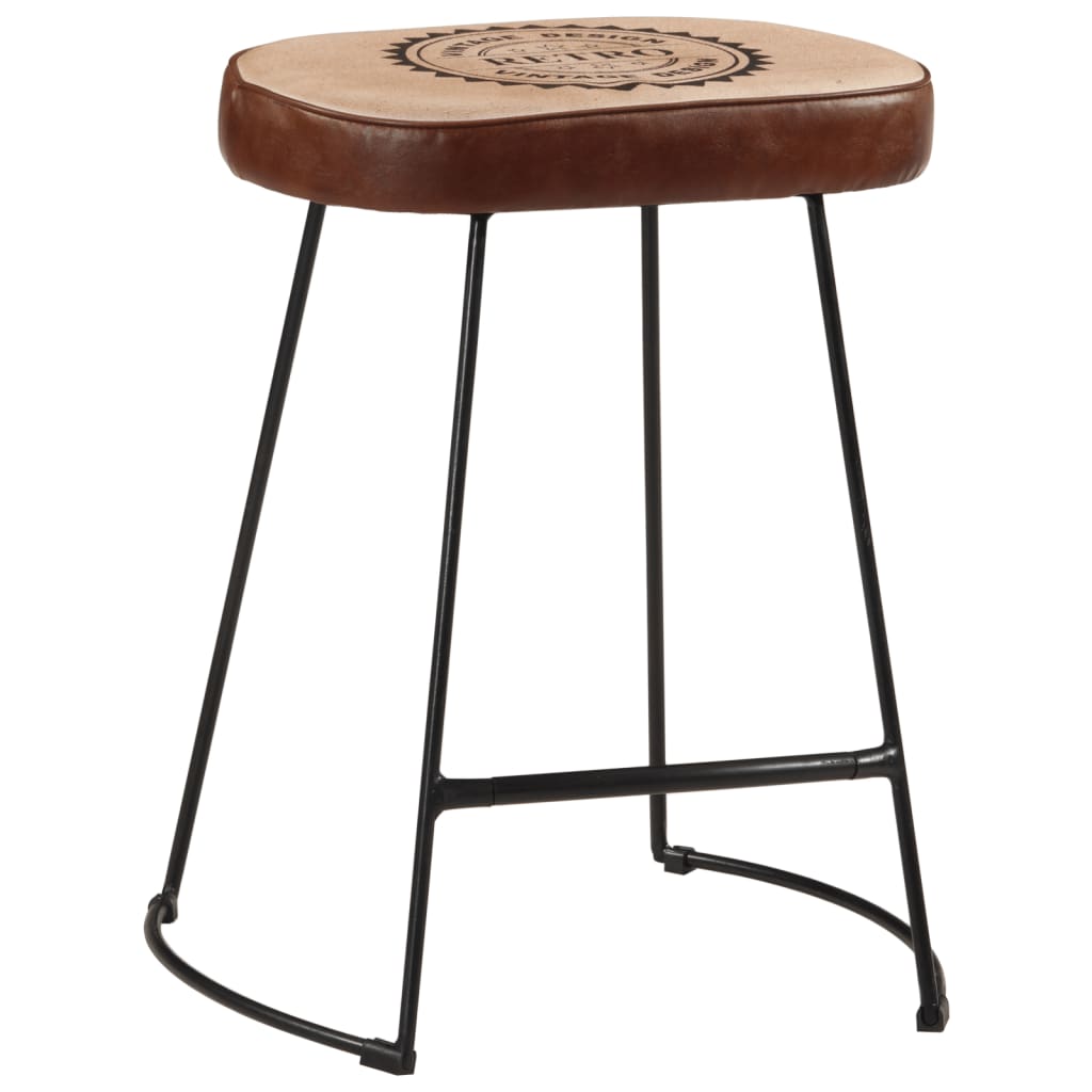 Dark Brown Bar Stools Set of 2, 40x29.5x53 cm, Stylish Seating