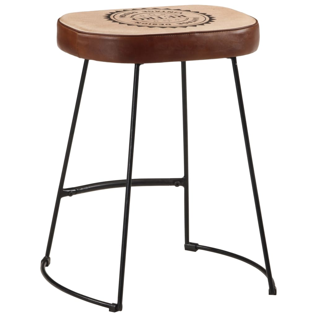 Dark Brown Bar Stools Set of 2, 40x29.5x53 cm, Stylish Seating