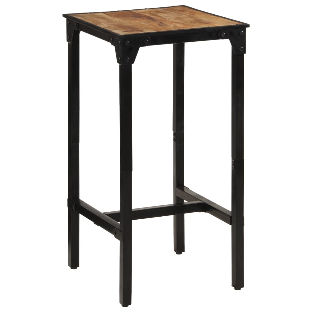 Solid Mango Wood Bar Table 60x55x107 cm | Rustic Charm