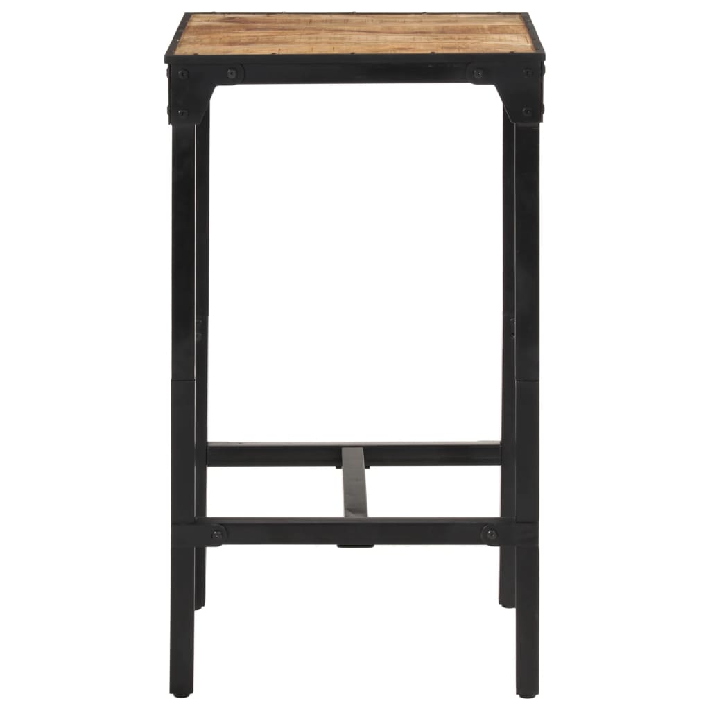 Solid Mango Wood Bar Table 60x55x107 cm | Rustic Charm