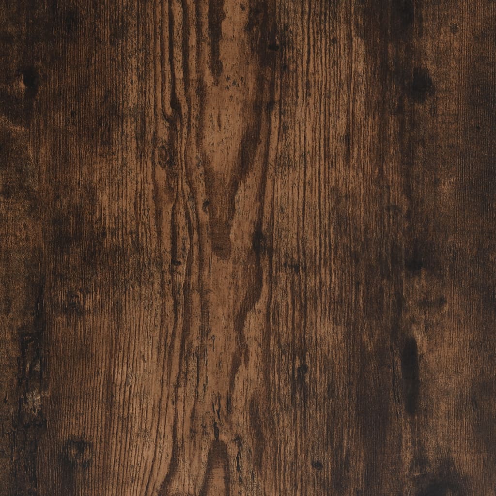 Smoked Oak Storage Bench, 102x42x46 cm, Engineered Wood
